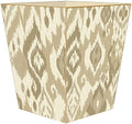 Marye-Kelley WB8415 - Tan Ikat Wastepaper Basket