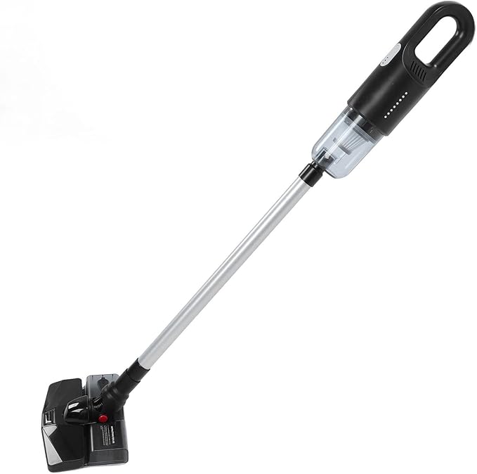 Cordless Vacuum Cleaner Powerful Suction Wet Dry Vacuum Cleaner with Mop 400ml Dust Box for Pet Hair (Black)
