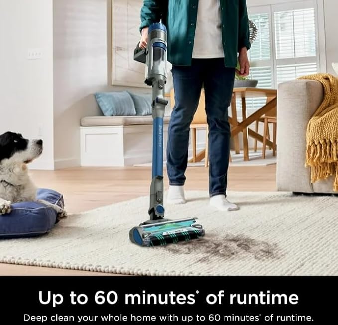 Shark IP1250 PowerDetect Cordless Stick Vacuum Cleaner - DuoClean Detect Nozzle &amp MultiFLEX Wand Blue (Renewed)