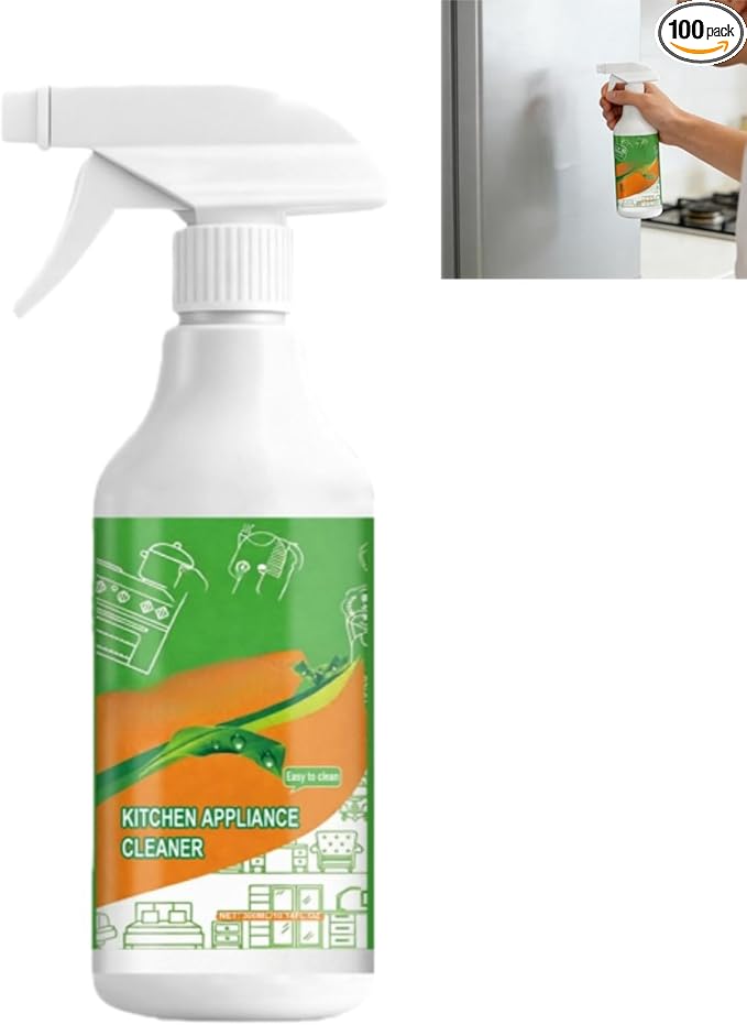 Kitchen Cleanse Formulation Appliances Electrolyzed Ions Kitchen Appliance Cleaner Spray Stain Remover For Stove/Range Hood Stove &amp Oven Cleaner Heavy Duty Multi-Surface Cleaning Spray (1)
