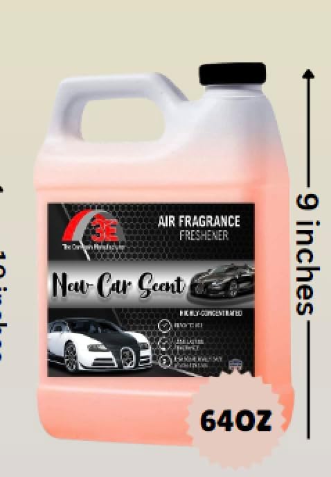 New Car Smell Premium Air Freshener and Odor Eliminator Long-Lasting Scent Great for Cars Trucks SUVs RVs &amp More 64 fl oz (Half Gallon)