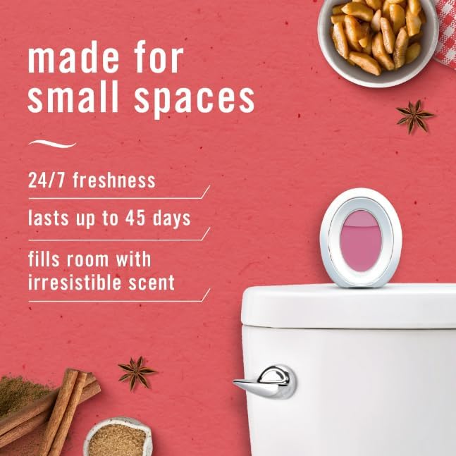 F.e.b.r.e.z.e Small Spaces Air Freshener 4 Count (Pack of 1) (Baked Cinnamon Apple)