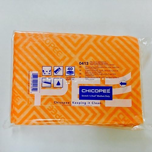 Pack of 40 Dust Clothes for Furniture Printers Electronics No Spray Needed Chicopee 0413 Stretch 'n Dust Medium Duty 17 x 12.6 Unfolded