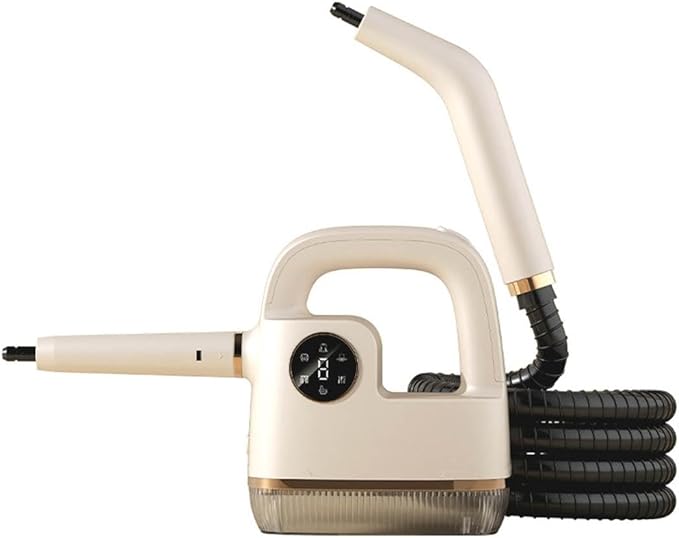 Handheld Steam Cleaner 300ml Tank Supports Steamer for Cleaning High Pressure Steam Cleaner for Home/Car Detailings/Fabric etc. Separate Design|Digital Display|Two Cleaning Methods (White)