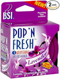 BSI Pop 'N Fresh Adjustable Air Freshener Lavender 12 Count Box (Pack of 2)