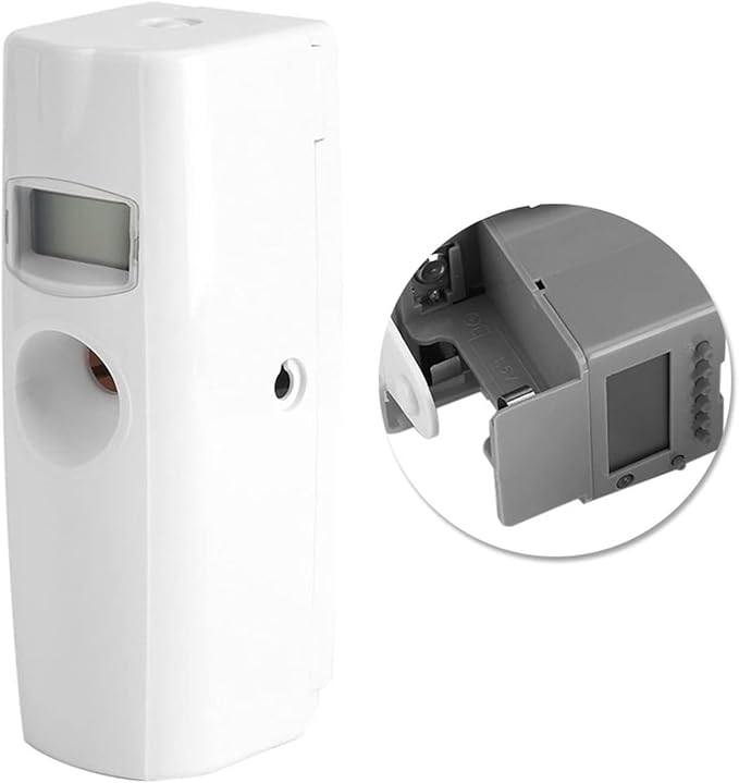 LCD Display Automatic Timer Scent Dispenser - Premium Aromatic Spray Air Refresher for Home &amp Office - Custom Intervals &amp Modes
