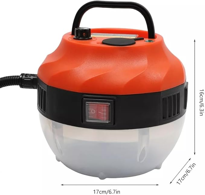 High Pressure Steam Cleaner Handheld Steam Cleaner for Home Kitchen Cleaning Hardwood Floor Furniture Car Bathroom Grout and Tile 1500W 6 Adjustable Steam Setting