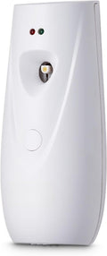 Automatic Air Freshener Spray Dispenser 2-Pack Wall Mount or Freestanding with Boost Button Battery Operated Adjustable Timer for Bathroom Home Office Hotel Commercial Spaces White