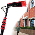 Glass Cleaning Brush Home Water Fed Telescopic Pole Kit Solar Panel Brush Rotating for Photovoltaic PanelWater Fed Pole Kit 7.2M Outdoor Window Cleaning Brush Glass Solar Panel Cleaning Ex