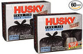 Husky HKK55030B True Tie 55-Gallon Drum Liners 30-Count. (2 PK)