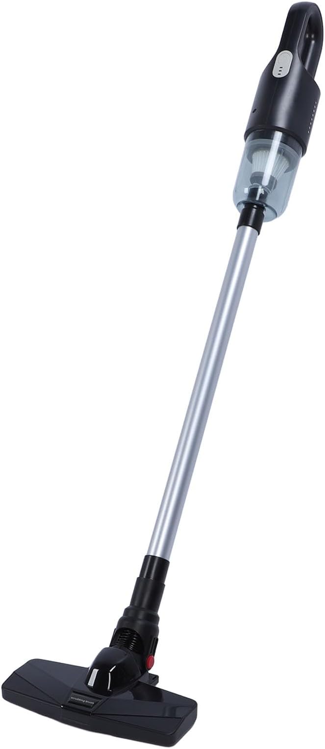 Focket Cordless Vacuum Cleaner Powerful Efficient 2 Gear Multifunctional Vacuum Cleaner for Hard Floors (Black)