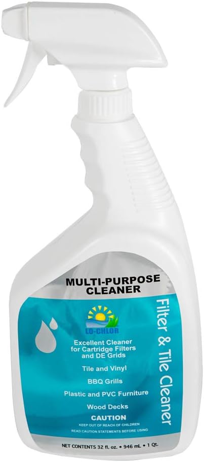 Filter &amp Tile Cleaner | Great All Purpose Cleaning Product | Perfect for Wood Decks PVC Furniture Cement Surfaces Grill Tops and More | Spray On and Rinse Off