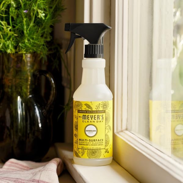 Mrs. MEYER'S CLEAN DAY Multi-Surface Everyday Cleaner Dandelion Scent 16 Fl Oz (Pack of 6)