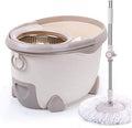 Rotary Mop Set Stainless Steel 360 Spin Bucket Floor Cleaning System Included Handle with Heads for All Types of