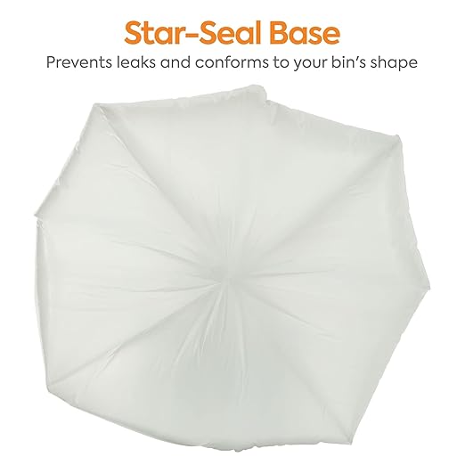 Professional 4 Gallon Trash Bag 17 x 17 Low Density 0.35 mil Clear 1000 Bags/Box