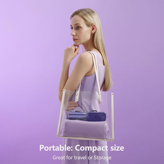 G5 Steam 2-in-1 Professional Handheld Steamer for ClothesIron for Clothes Just 1lbs Lightly 10 Minutes of Continuous Steam 1200W Light Steam Iron for Travel and Home (Purple)