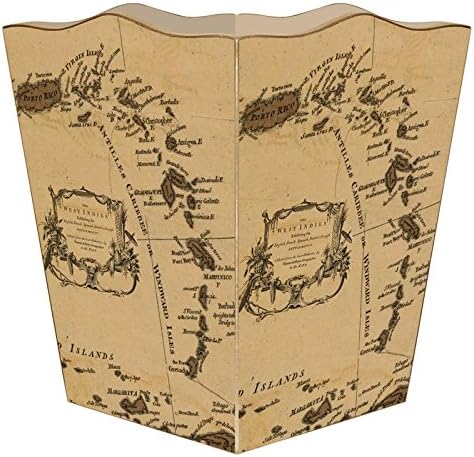 WB2463 - Caribbean Map Wastepaper Basket