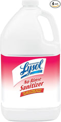 Lysol Professional No Rinse Sanitizer 128 Ounce (Pack of 4)