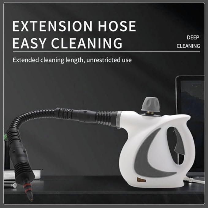 Handheld Steam Cleaner 10 in 1 Portable Pressure Multi Purpose Cleaner with 9pcs Accessories for Upholstery Furniture Sofa Couch Floor Tile Grout Car