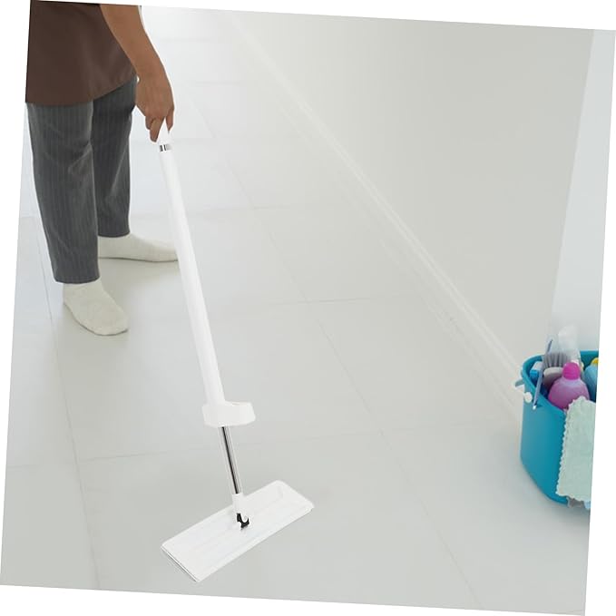 BESTYASH 36cm Self-Washing Flat Mop Set with 3 Microfiber Pads Dual Use Wet/Dry Cleaning Mop for Household Floors Easy Squeeze Design for Quick Drying and Convenience