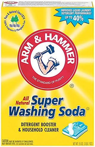Laundry Soap Kit - Fels Naptha 4 bars 20 Mule Team Borax Natural Laundry Booster &amp Arm &amp Hammer Super Washing Soda