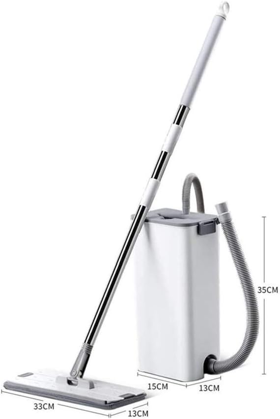 Flat Floor Mop Dry Easy-to-self-contained Dust  Clean  and Reusable Microfibre Pad Very