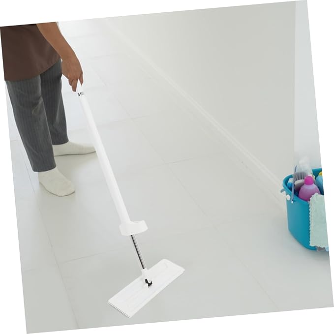 Portable Self Squeeze Mop with Microfiber Pads Household Wet Dry Mop for Efficient Floor Cleaning Rotating Head Self Wringing Design for Hard to Reach Areas