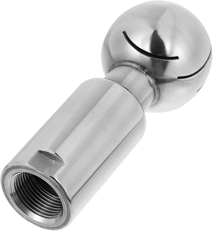 Stainless Degree Cleaning Ball 1pc Stainless Steel Spray Ball to Rotate Dual Card Ball Stainless Steel Cleaning