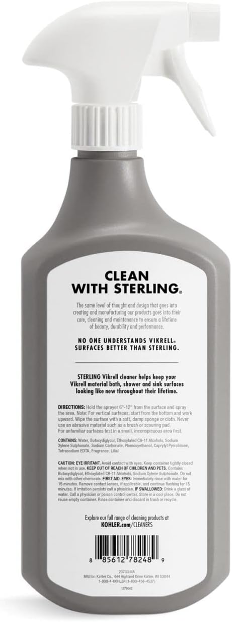 Kohler K-EC23733-NA Sterling Vikrell Cleaner 28 Fl Oz