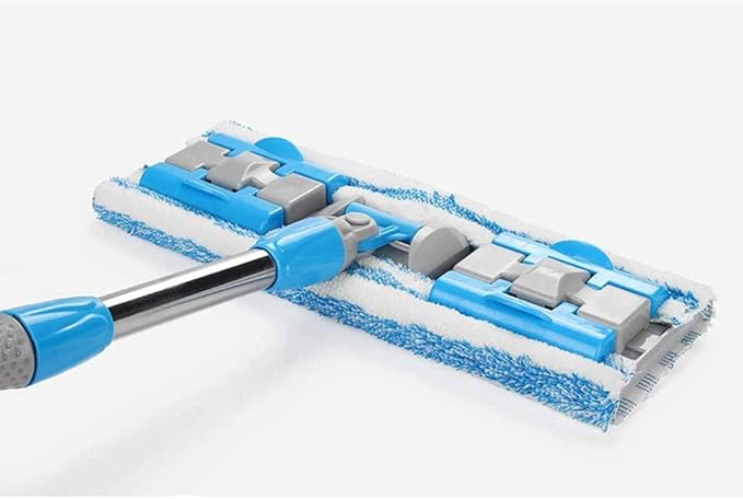 Flat MopProfessional Microfiber Mop Hardwood Floor Mop Stainless Steel Handle Flat Washable for Home Office Floor Cleaning