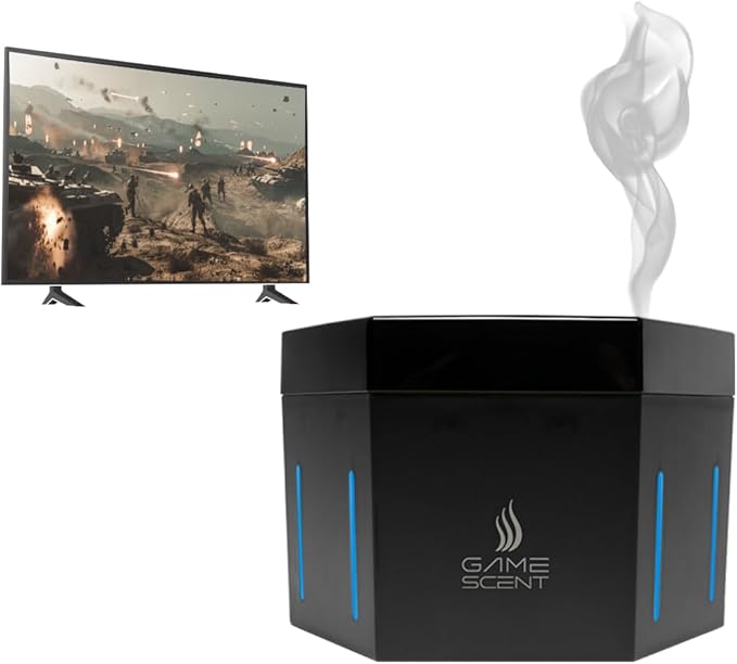 GameScent Automated Gaming Scent Atomizer Automatically Releases scents associated with Events in The Game (gunfire Explosions Racing Forest Ocean Clear air scents Included.