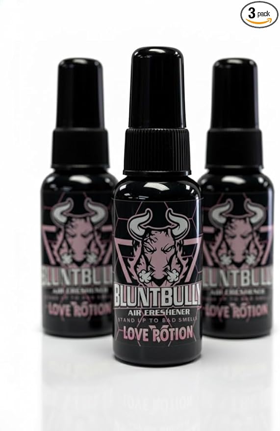 Air Freshener (Love Potion) (3 Pack) Premium Oil Based Air Freshener Spray. Long-Lasting Room Bathroom Office &amp Car Scent | Eliminates Odors from Smoke Pets &amp More