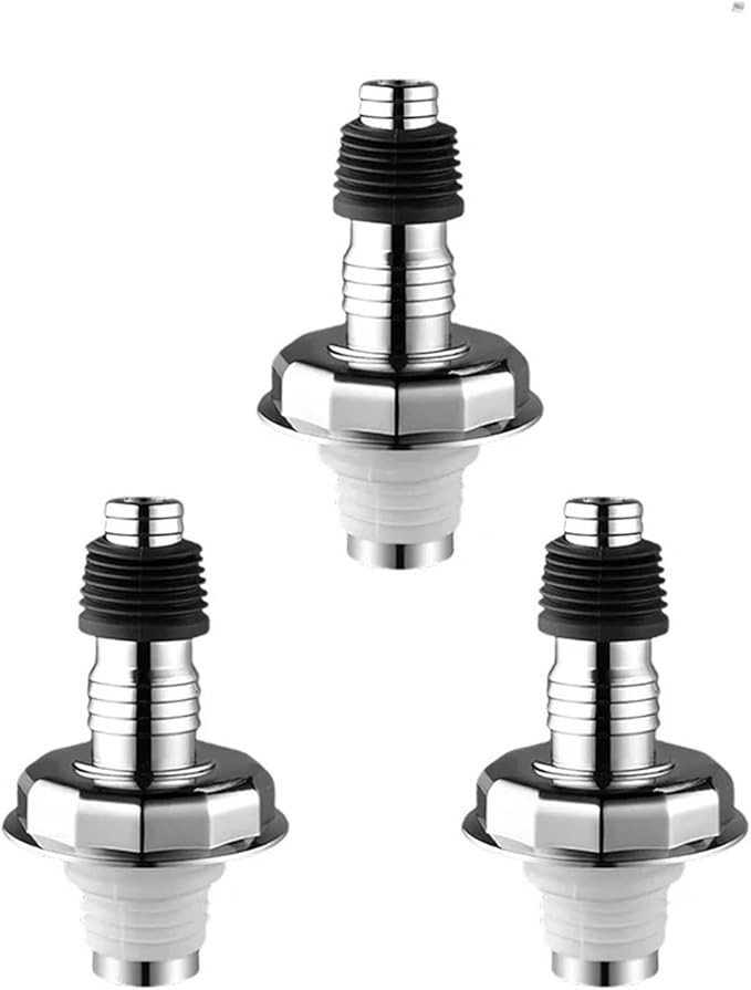 3 Way Drain Pipe For Washing Machine One-way Return Proof Drainage Strainer Stopper Insect Odor Proof Sink Sewer Joint Plug(Style B 3PCS)