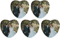 Personalized Air Freshener for Car - Double Sided Photo Custom Car Scents Air Freshener Gift for Valentine’s Day Birthday Ideal for Car Wardrobe Bathroom Hanging Ornaments (Heart 5pcs)