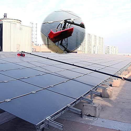 Glass Cleaning Brush Home Water Fed Telescopic Pole Kit Solar Panel Brush Rotating for Photovoltaic PanelWater Fed Pole Kit for Window and Solar Cleaning with Telescopic Brush