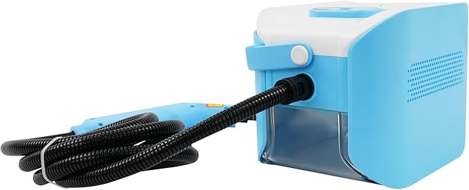 Handheld Steam Cleaner Portable Steam Cleaner 4.5 Bar Steam Cleaner for Grout Tile Kitchen Bathroom &amp Car Detailing (Sky Blue)
