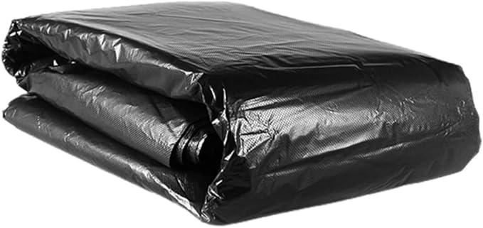 50pcs Heavy Duty Large Garbage Bags 80x100cm Contractor Trash Bags for Outdoor Commercial Gardening and Kitchen Use Black 100l Capacity