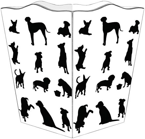 Marye-Kelley WB1703 - Dog Silhouettes Wastepaper Basket