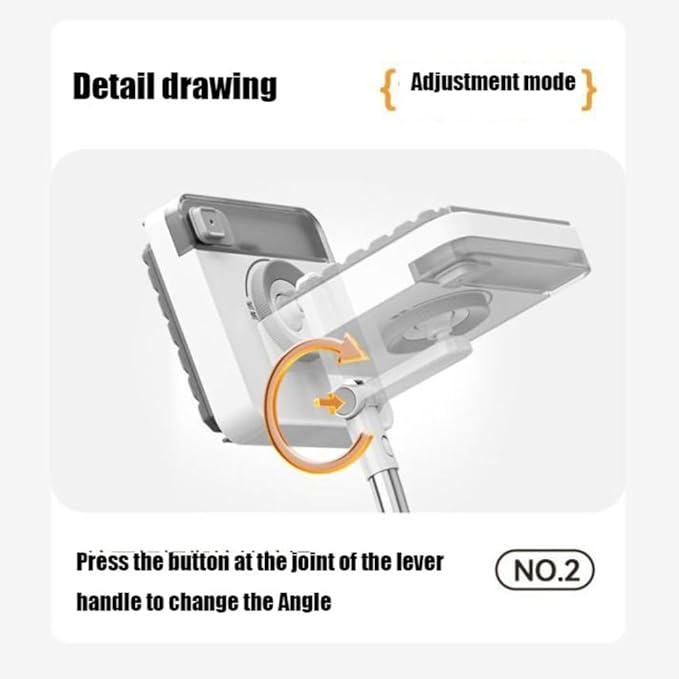 Stainless Steel Window Cleaner with 4pcs Cleaning PadsAdjustable Balcony Partition Door Household Glass Wiper for High Rise Windows(130cm)
