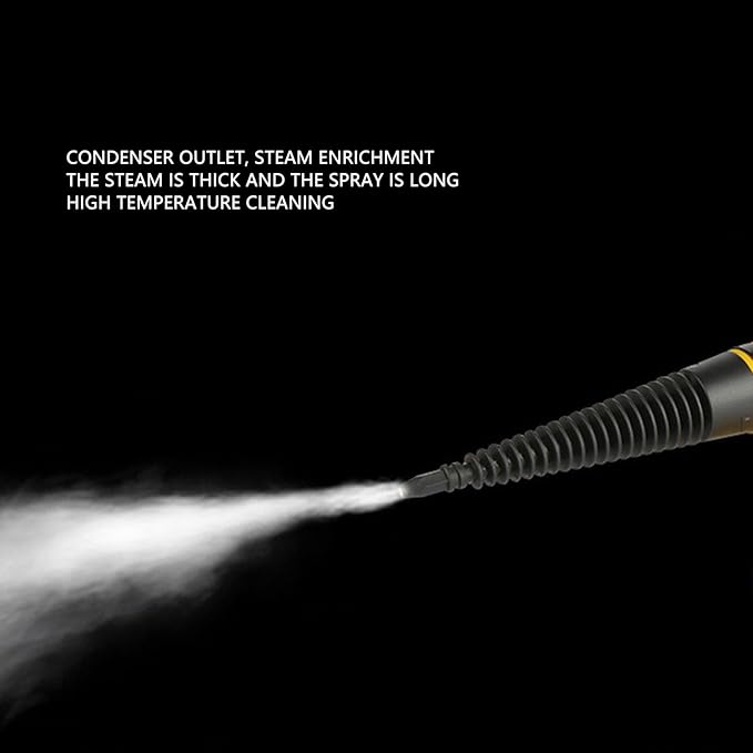 Haofy Handheld Steam Cleaner Lightweight Portable High Temp Steam Cleaning Machine for Kitchen Bathroom Car Cleaning Floor Upholstery Grout and Car (US Plug 110V)