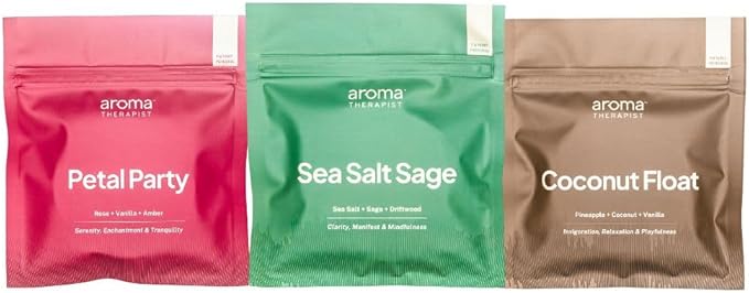 Refresh AromaPuck 3-Pack Bundle (Coconut Float Sea Salt Sage and Petal Party)