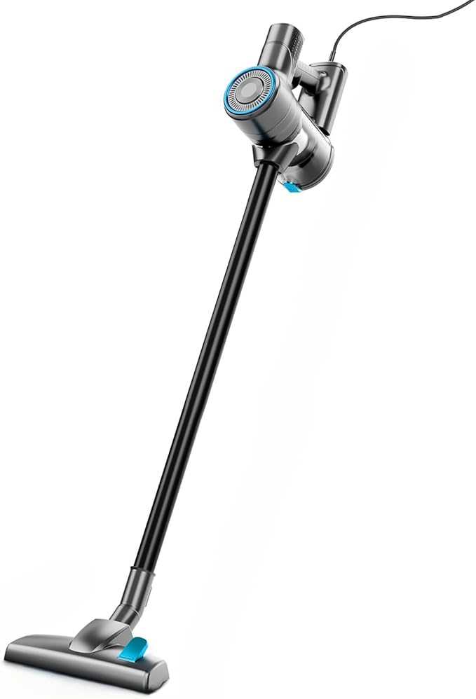 KIKETECH Cord Vacuum Cleaner Powerful Stick Vacuum1.2 L Dust Cup Rechargeable Vacuum Pet for Hair Carpet Hardfloor