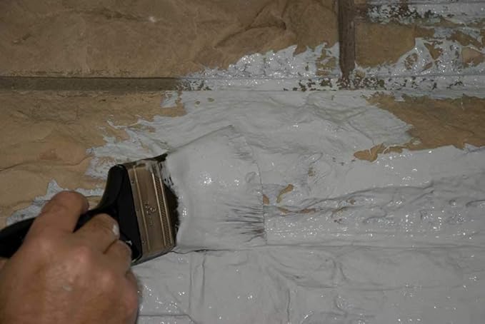 300467 Paint N Peel Fireplace Cleaner – Removes Smoke &amp Soot Stains from Brick Tile &amp Stone Surfaces Around Fireplace Fronts &amp Hearths – Water-Based &amp Easy Peel-Off 1/2 Gallon