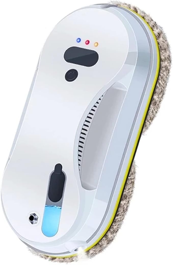 Smart Glass Cleaning Robotic Smart Water Spray Window Cleaner Robot Frame Recognition High Suction Anti-Drop Glass Window Cleaner for Windows Tiles Bathrooms(
