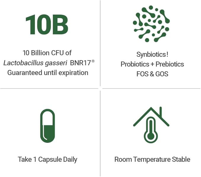 BNRThin S30 Lactobacillus Gasseri BNR17 10 Billion CFU Guaranteed 30Capsules
