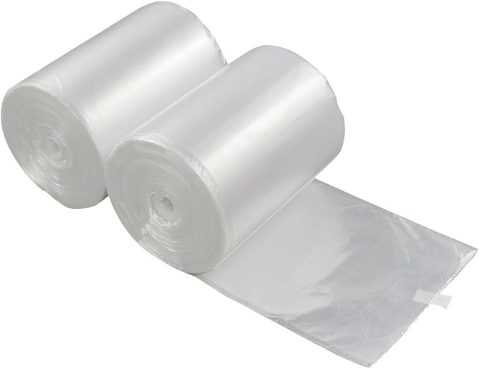 Yubine 6 Gallon Clear Trash Bags for Office Bathroom Kitchen Garbage Bags 220 Counts
