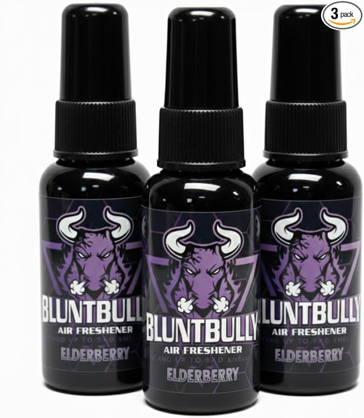 Air Freshener (Elderberry) (3 Pack) Premium Oil Based Air Freshener Spray. Long-Lasting Room Bathroom Office &amp Car Scent | Eliminates Odors from Smoke Pets &amp More