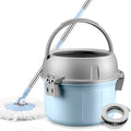 MopSpin Bucket Floor Cleaning System with Extended Adjustable Handle and 2 Microfiber Pads