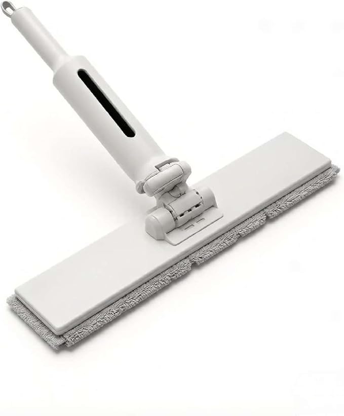 Mini Rotating Mop 360° Rotation No-Wash Design Desktop Cleaning Tool Flat Mop with Replacement Cloth