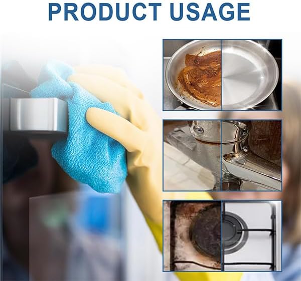 Heavy Oil Stain Cleaner SprayGrease Cleaner Heavy Duty For KitchenLiquido Para Limpiar EstufasPortable Grease Remover Kitchen All-Purpose For Surfaces DegreaserPotsAir FryerCabinetsGrill (2pcs)